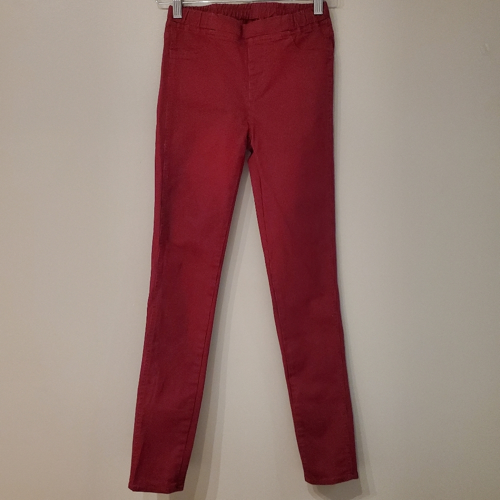 Uniqlo Jeggings - Maroon (Patterned)